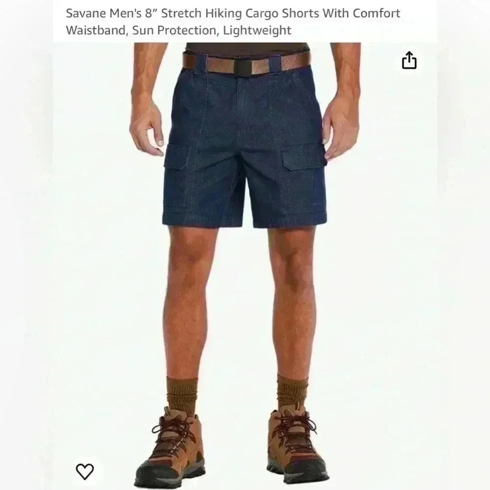 Savane  Men's Stretch Cargo Hiking Shorts